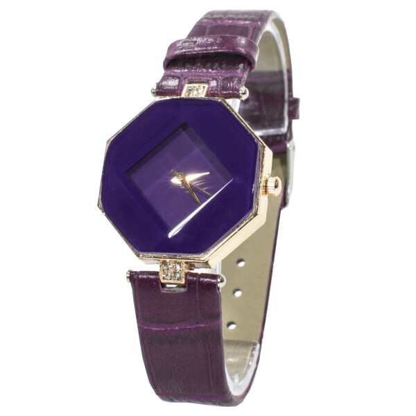 

Часы Rowng Геометрия Purple женские часы с кварцевым механизмом наручные модный аксессуар для девушек