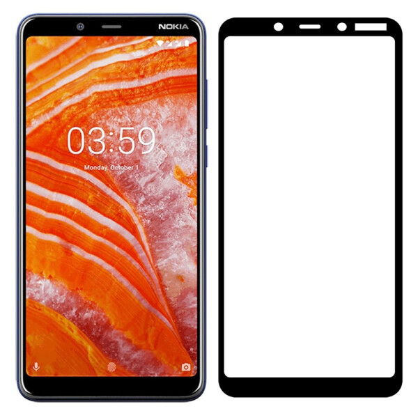 

Защитное стекло LUX для Nokia 3.1 Plus / TA-1104 Full Cover черный 0,3 мм в упаковке