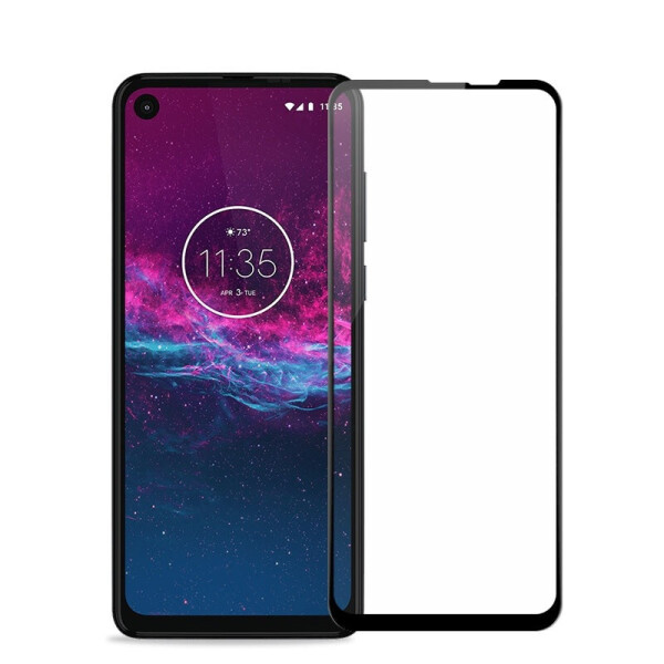 

Защитное стекло LUX для Motorola One Action (XT2013-2) Full Сover черный 0,3 мм в упаковке