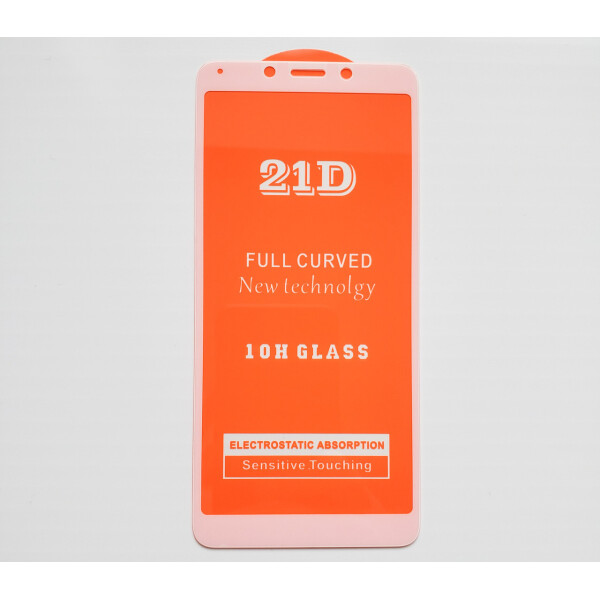 

Защитное стекло 21D Full Glue для Xiaomi Redmi 6 белое 0,3 мм в упаковке