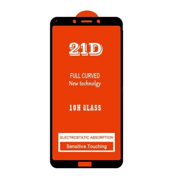 

Защитное стекло 21D Full Glue для Xiaomi Redmi 6 черное 0,3 мм в упаковке