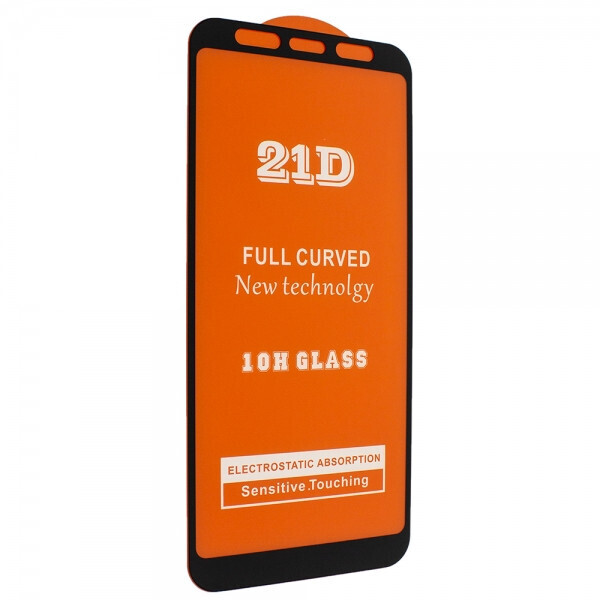 

Защитное стекло 21D Full Glue для Samsung A750 (A7 2018) черное 0,3 мм в упаковке
