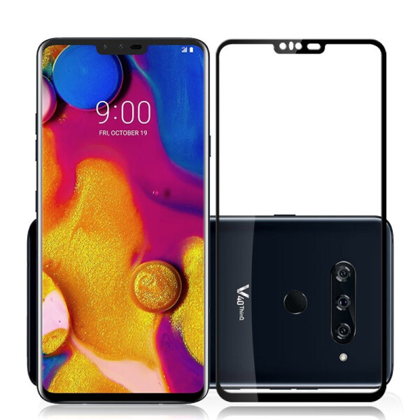 

Защитное стекло LUX для LG V40 ThinQ (V405) Full Сover черный 0,3 мм в упаковке