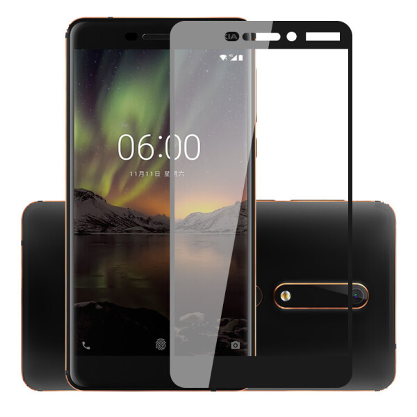 

Защитное стекло Chyi Nokia 6.1 / Nokia 6 New 2018 Full cover черный 0,26 мм