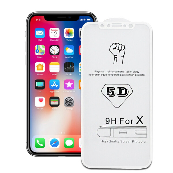 

Защитное стекло Chyi 5D Apple Iphone X белый 0,33 мм 9H