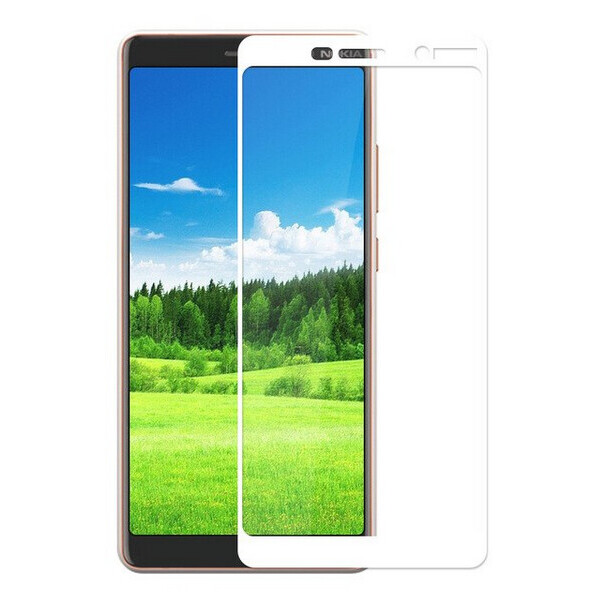 

Защитное стекло LUX для Nokia 7 Plus Full cover Белое
