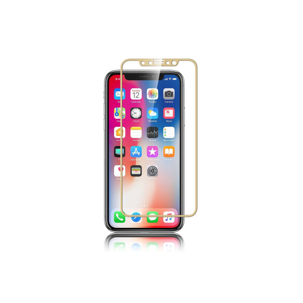 

Защитное стекло LUX для Apple Iphone XS Full cover золотой 0,26 мм в упаковке