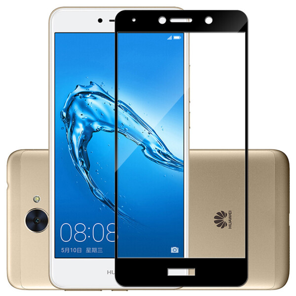 

Защитное стекло LUX для Huawei Y7 2017 Full cover черный 0,26 мм в упаковке