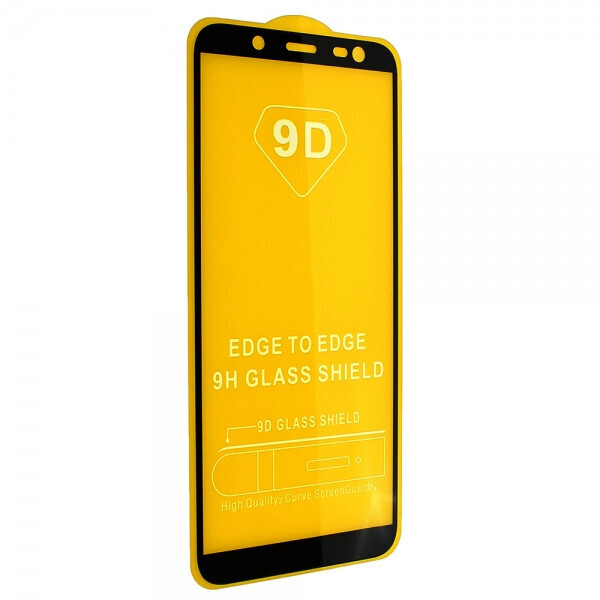 

Защитное стекло TDG 9D для Samsung J600 (J6 2018) Full Glue черный 0,26 мм в упаковке