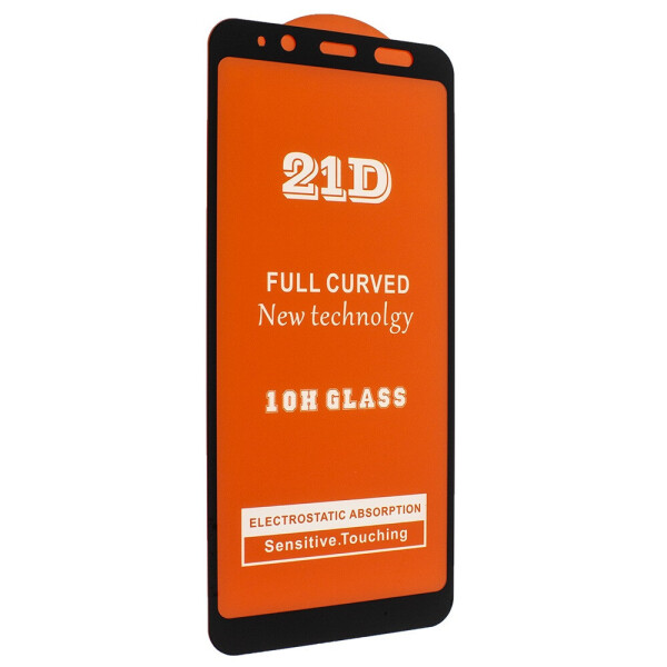 

Защитное стекло 21D Full Glue для Samsung A600 (A6 2018) черное 0,3 мм в упаковке