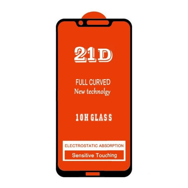 

Защитное стекло 21D Full Glue для Motorola Moto G7 Play (XT1952-1) черное 0,3 мм в упаковке