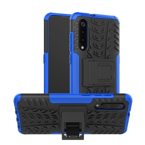

Чехол LUX для Xiaomi Mi 9 противоударный бампер с подставкой Blue