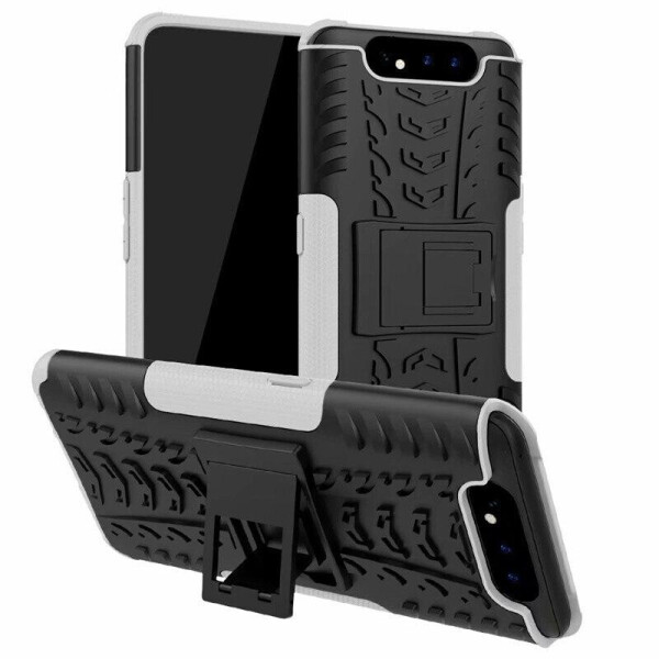 

Чехол Armored для Samsung Galaxy A80 2019 (A805) противоударный бампер с подставкой белый