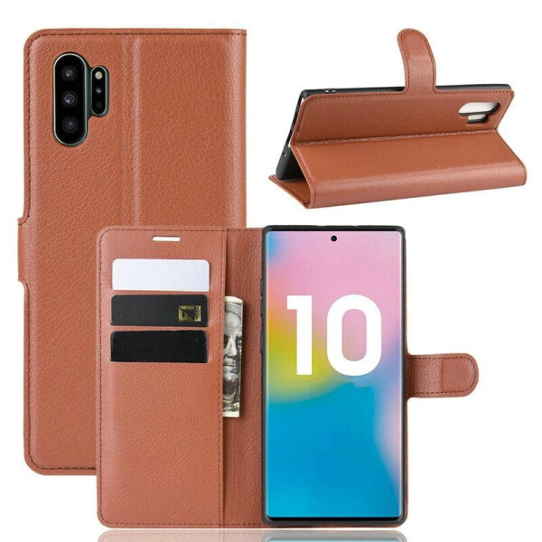 

Чехол Luxury для Samsung Galaxy Note 10 Plus (N975) книжка коричневый