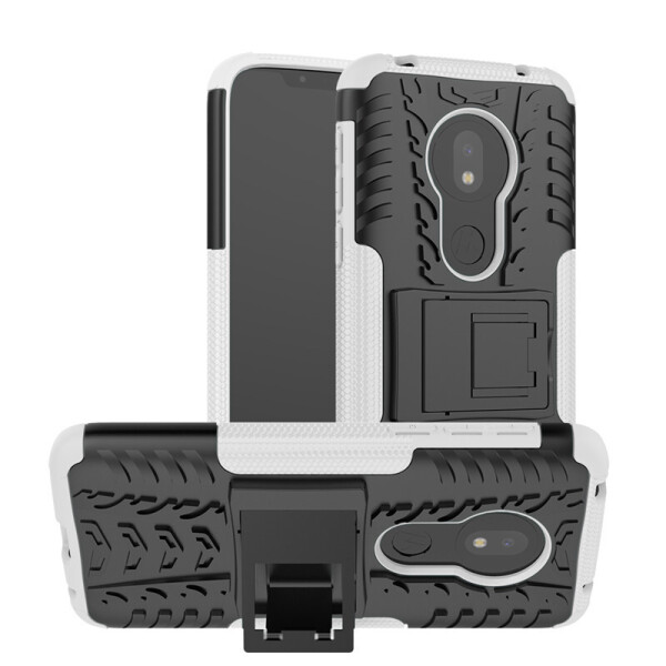 

Чехол Armored для Motorola Moto G7 Play (XT1952-1) противоударный бампер с подставкой белый