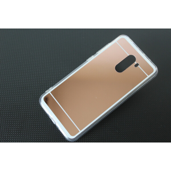 

Чехол LUX для Xiaomi Poco F1 силикон зеркальный розовое золото
