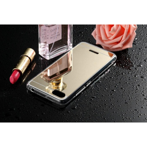 

Чехол LUX для Xiaomi Redmi 6A силикон зеркальный золотой