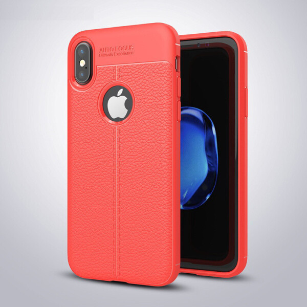 

Чехол LUX для Apple Iphone XS силикон Original Auto Focus Soft Touch красный