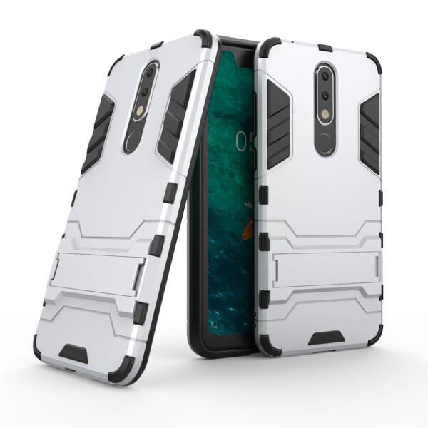 

Чехол LUX для Nokia 5.1 Plus / Nokia X5 / TA-1109 Hybrid Armored Case светло-серый