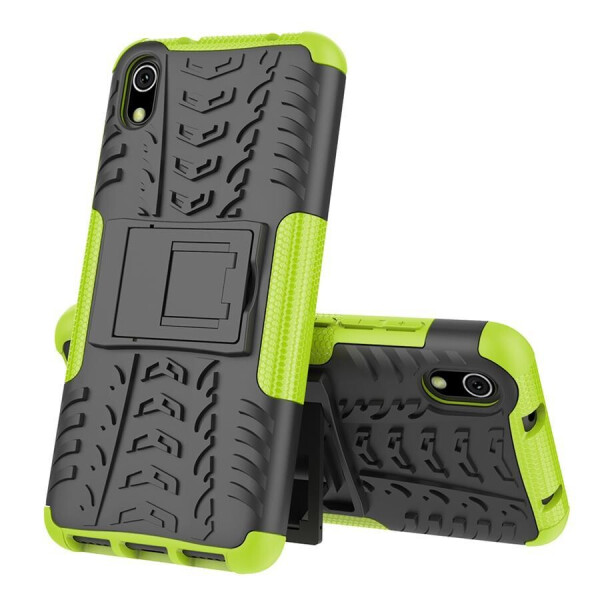 

Чехол Armored для Xiaomi Redmi 7A противоударный бампер с подставкой салатовый