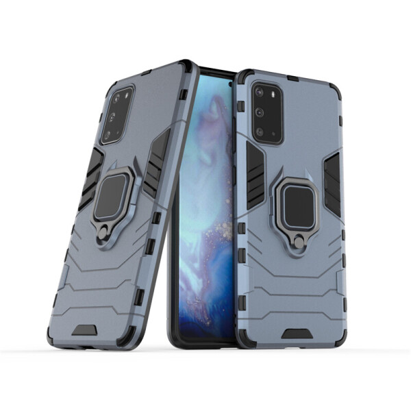 

Чехол Ring case для Samsung Galaxy S20 Plus (G985) бронированный бампер с кольцом темно-синий