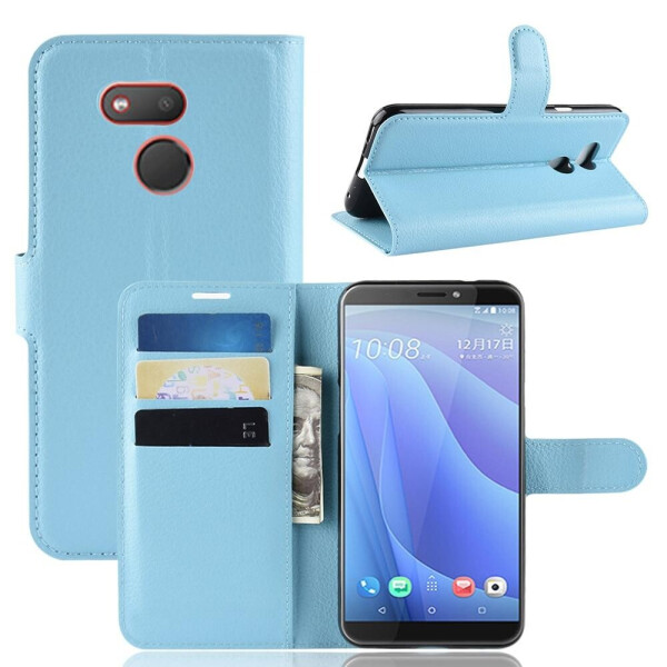 

Чехол Luxury для HTC Desire 12s книжка голубой