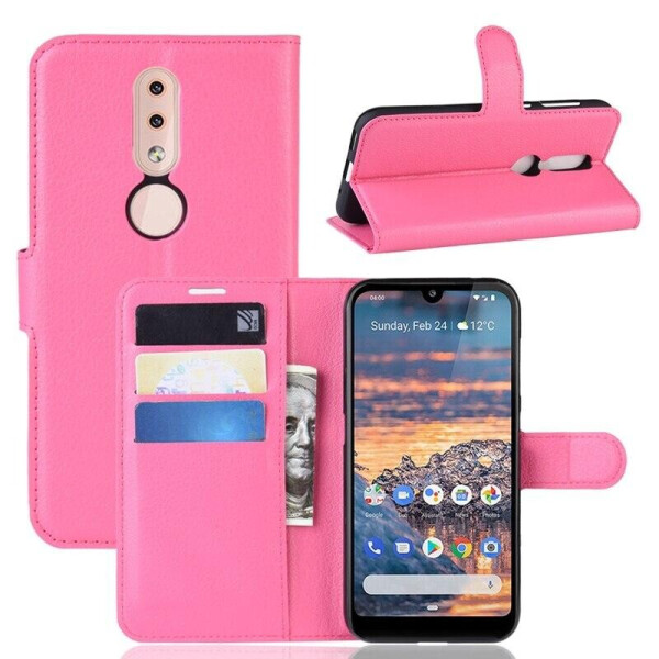 

Чехол Luxury для Nokia 4.2 DS (TA-1157) книжка розовый