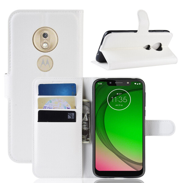 

Чехол Luxury для Motorola Moto G7 Power (XT1955-4) книжка белый
