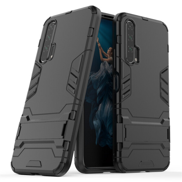 

Чехол Hybrid case для Honor 20 Pro бампер с подставкой черный