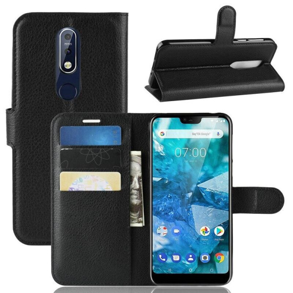 

Чехол Luxury для Nokia 7.1 книжка Черный