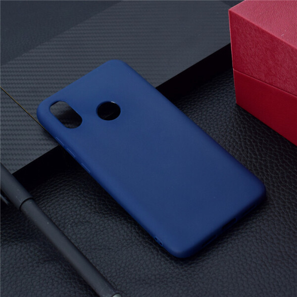 

Чехол LUX для Xiaomi Redmi Note 6 Pro силикон soft touch бампер темно-синий