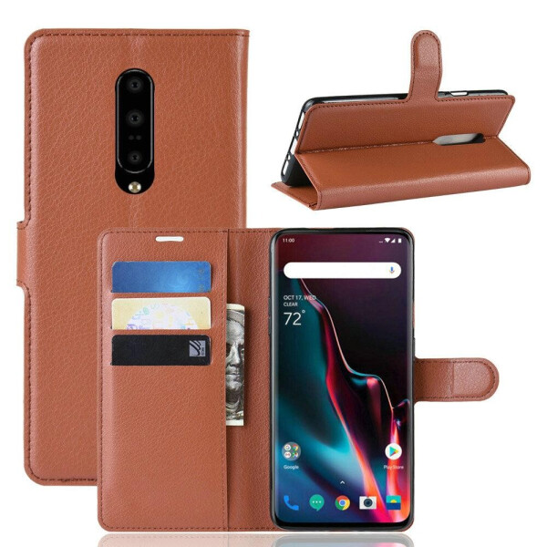 

Чехол Luxury для OnePlus 7 Pro книжка коричневый