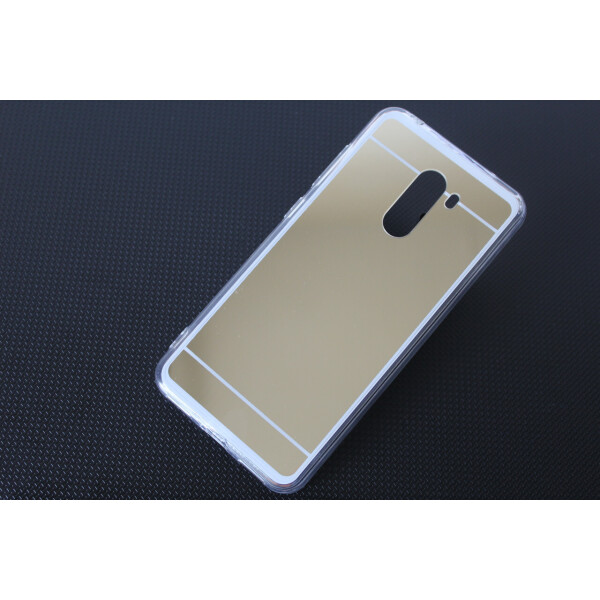 

Чехол LUX для Xiaomi Poco F1 силикон зеркальный золотой