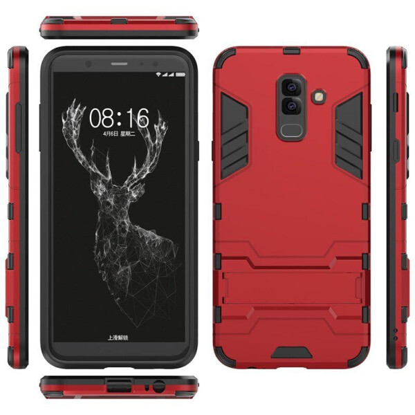 

Чехол Hybrid Armored Case Samsung A605 / A6 Plus / A6 Plus 2018 красный