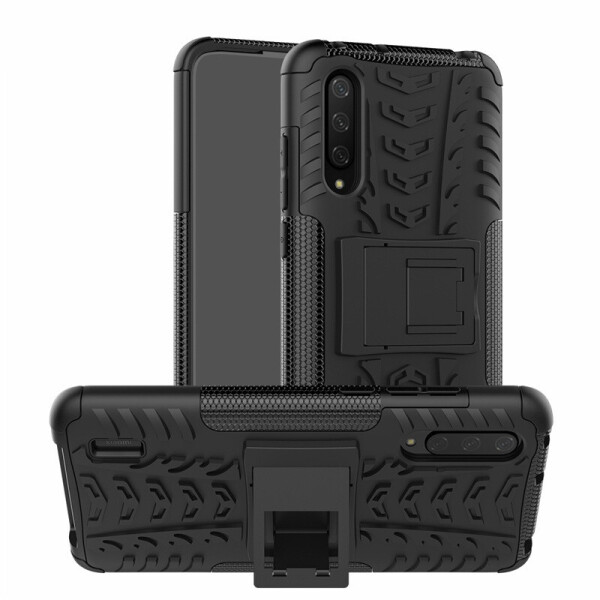 

Чехол Armored для Xiaomi Mi 9 Lite (Mi CC9) противоударный бампер с подставкой черный