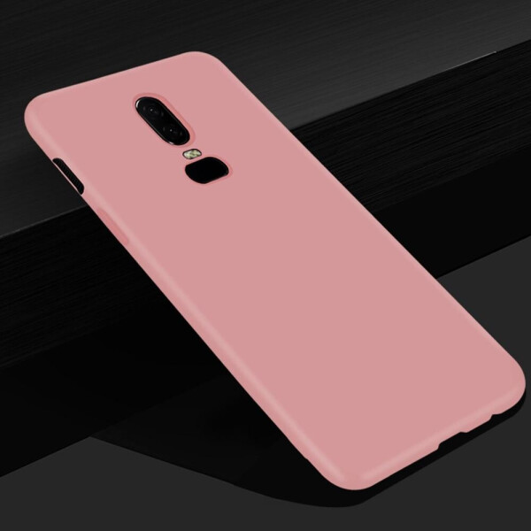 

Чехол LUX для OnePlus 6 силикон Soft Touch бампер светло-розовый