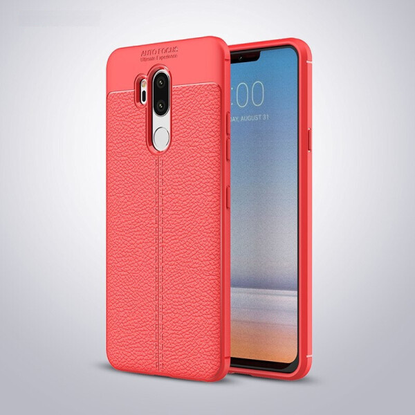 

Чехол LUX для LG G7 ThinQ / G7+ ThinQ силикон Original Auto Focus Soft Touch красный