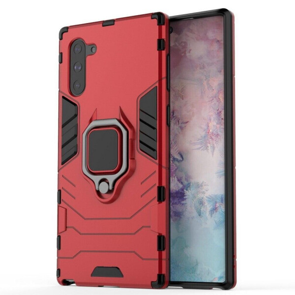 

Чехол Ring case для Samsung Galaxy Note 10 (N970) бронированный бампер с кольцом красный