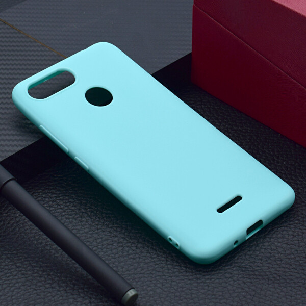 

Чехол Soft Lne Xiaomi Redmi 6 силикон soft touch бампер мятно-голубой
