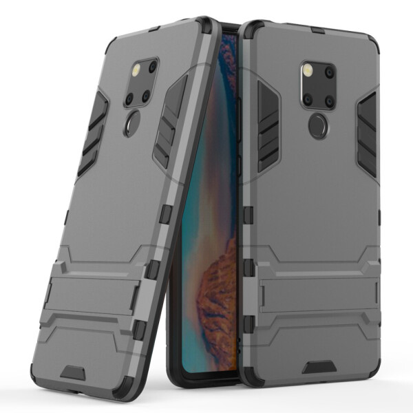 

Чехол Hybrid case для Huawei Mate 20X бампер с подставкой темно-серый