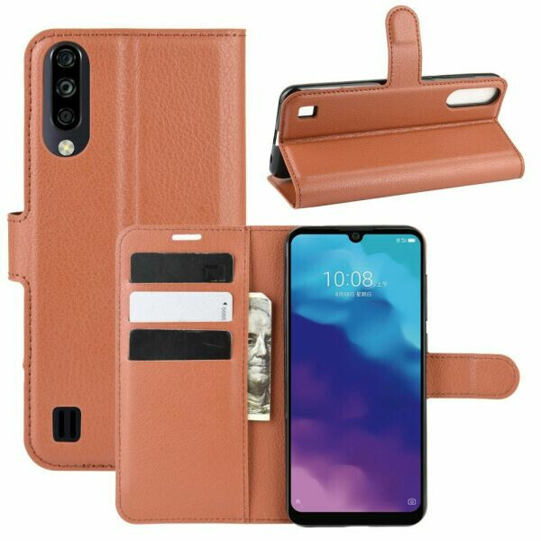 

Чехол Luxury для ZTE Blade A7 2020 книжка коричневый