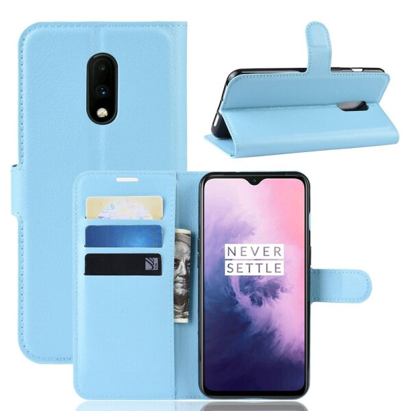 

Чехол Luxury для OnePlus 7 книжка голубой