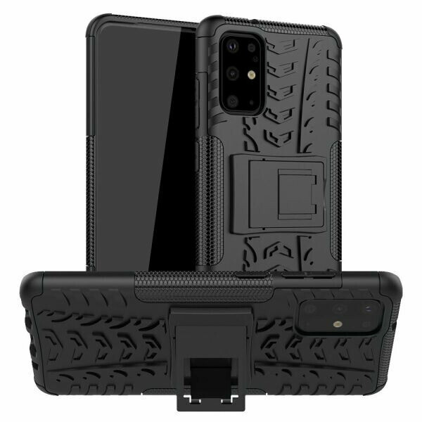 

Чехол Armored для Samsung Galaxy S20 Plus (G985) противоударный бампер с подставкой черный