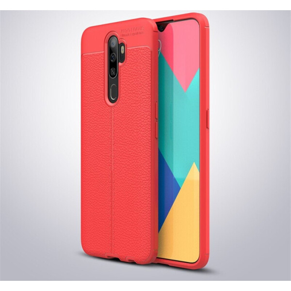 

Чехол Auto Focus для Oppo A5 2020 силикон Original Soft Touch красный