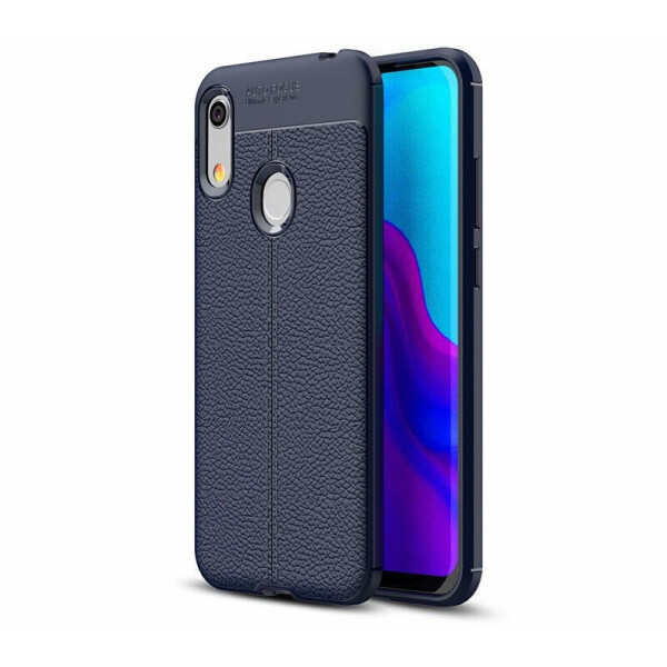 

Чехол Auto Focus для Huawei Y6S 2019 силикон Original Soft Touch темно-синий