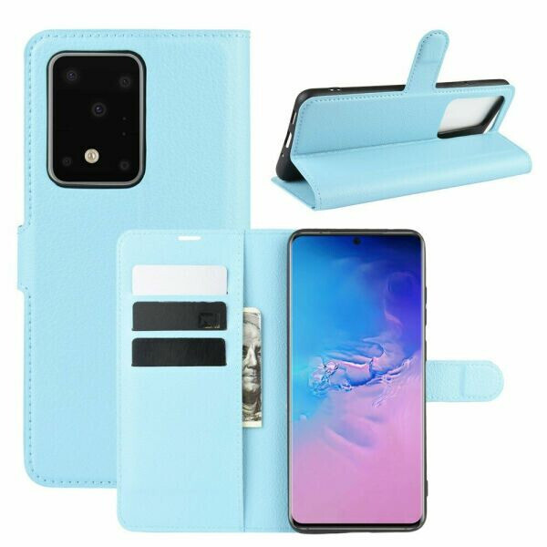 

Чехол Luxury для Samsung Galaxy S20 Ultra (G988) книжка голубой