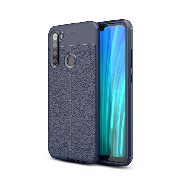 

Чехол Auto Focus для Xiaomi Redmi Note 8 силикон Original Soft Touch темно-синий