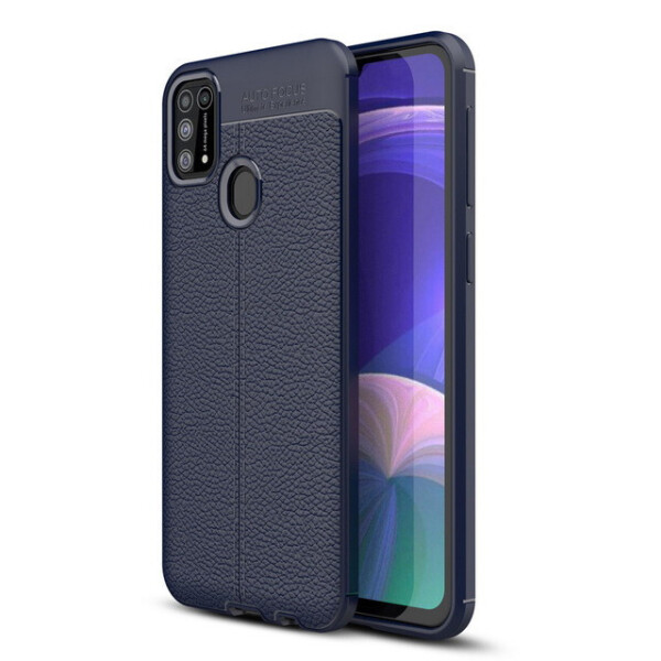 

Чехол Auto Focus для Samsung Galaxy M31 (M315) силикон Original Soft Touch темно-синий
