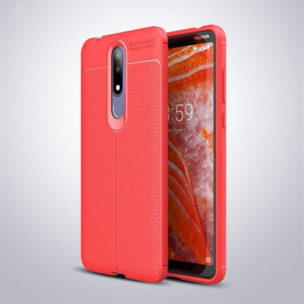 

Чехол LUX для Nokia 3.1 Plus / TA-1104 силикон Original Auto Focus Soft Touch красный