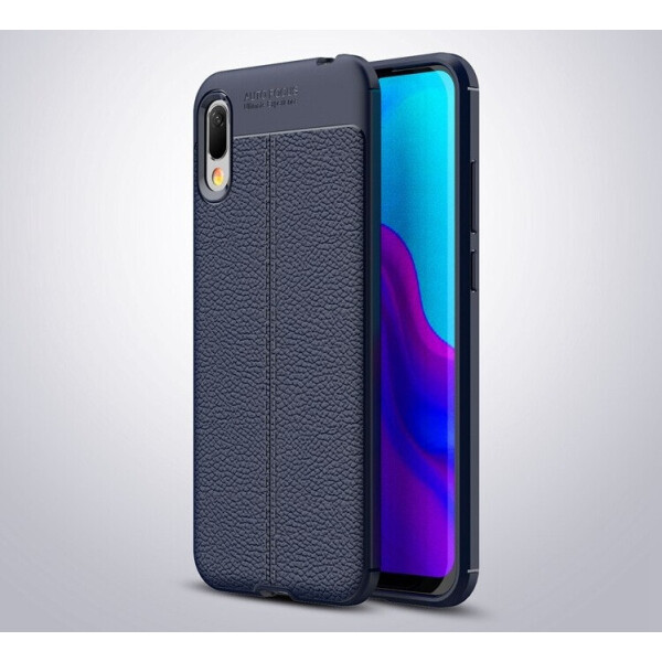 

Чехол LUX для Huawei Y6 2019 силикон Original Auto Focus Soft Touch Dark Blue